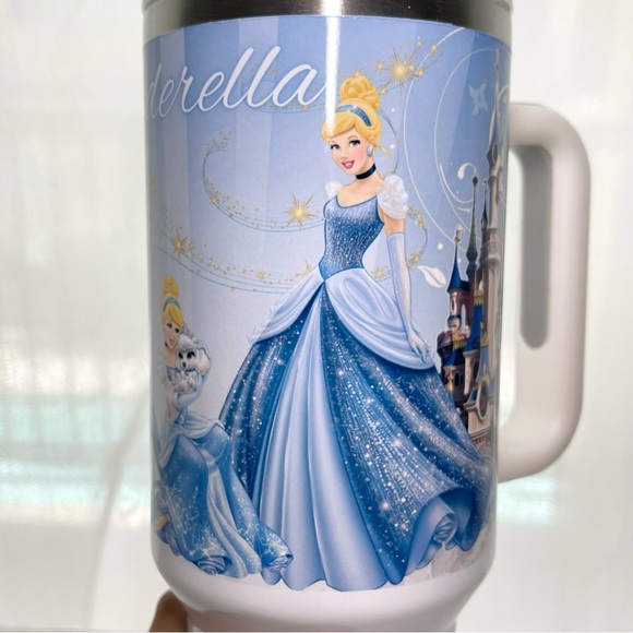 Custom 40oz Tumbler Disney Princess Cinderella Brand new double wall stainless t - Picture 9 of 14